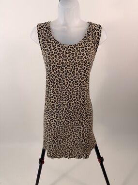 Old Navy Leopard Print Tank Dress - Tan & Black